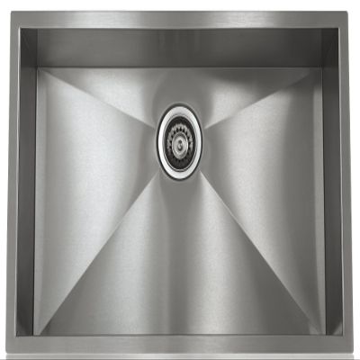 Lenova SS-0Ri-S5 Zero Radius Stainless Steel Single Bowl Under-Mount Kitchen Sink, 28 x 19-Inch