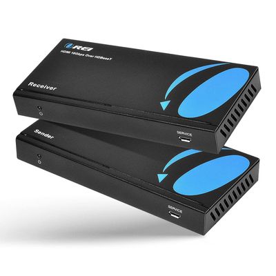 OREI 4K 60hz HDMI over Ethernet Extender HDBaseT, Balun Full 18Gbps 4:4:4 Over CAT 5/6/7 Ethernet Cable - IR Signal - 230 Ft @ 4K 60hz Power over Cable