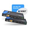 OREI 4K 60hz HDMI over Ethernet Extender HDBaseT, Balun Full 18Gbps 4:4:4 Over CAT 5/6/7 Ethernet Cable - IR Signal - 230 Ft @ 4K 60hz Power over Cable view 2