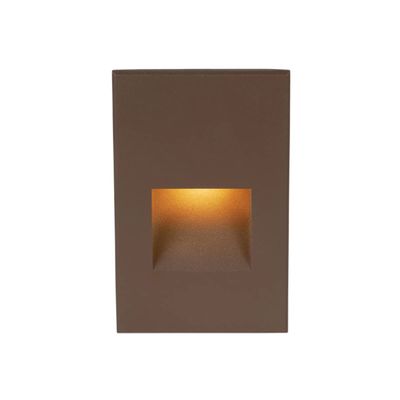 WAC Landscape Lighting, LEDme 120V LED Vertical Indoor and Outdoor Step and Wall Light Amber 1800K LED in Bronze
