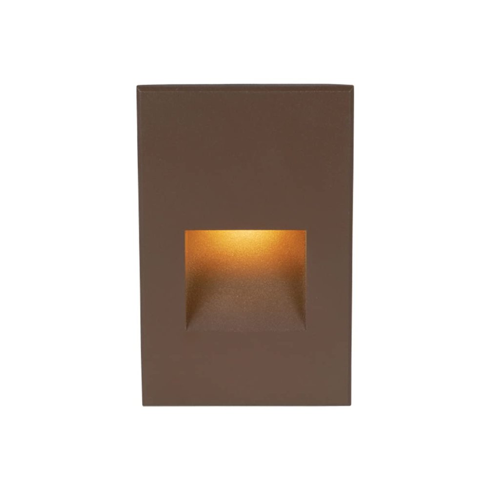WAC Landscape Lighting, LEDme 120V LED Vertical Indoor and Outdoor Step and Wall Light Amber 1800K LED in Bronze