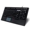 Adesso AKB-425UB - Easytouch Rackmount USB Touchpad Keyboard, Black view 1