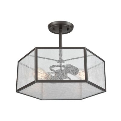 Elk Home 10351/2 Spencer 14'' Wide 2-Light Semi Flush Mount in Oil Rubbed Bronze
