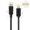 CableCreation 4K Active DisplayPort to HDMI Cable 6FT, DP to HDMI Cable DP 1.2 4K x 2K & 3D Audio/Video Monitor Cable,Support Eyefinity Multi-Screen,1.8M / Black view 2