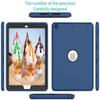 Case for ipad 4th 3rd 2nd Generation 9.7 inch (11Years ago Old Model) A1458 A1430 A 1416 High-Impact Shock Absorbent Silicone Hard Plastic Dual Layer Protective case Cover Blue Black view 4