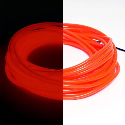 1-Pack 10m/32.8ft Red Neon LED Light Glow EL Wire - 5 mm Thick - EL Wire ONLY - Craft Neon Wire String Light for DIY Project Costume Accessories Cosplay