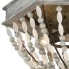 Elk Home Summerton Flush Mount - 3-Light in Washed Gray Finish, with Washed Gray Glass Bead Shade, Dimmer Compatible view 2