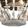 Elk Home Summerton Flush Mount - 3-Light in Washed Gray Finish, with Washed Gray Glass Bead Shade, Dimmer Compatible view 3
