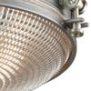 Elk Home Sylvester Flush Mount - 2-Light in Weathered Zinc Finish, with Clear Pressed Glass, Dimmer Compatible view 4