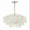 Crystorama Brielle 4 Light Antique Silver Chandelier view 2
