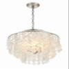 Crystorama Brielle 4 Light Antique Silver Chandelier view 4