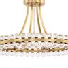 Crystorama Clover 4 Light Aged Brass Semi Flush Mount view 2