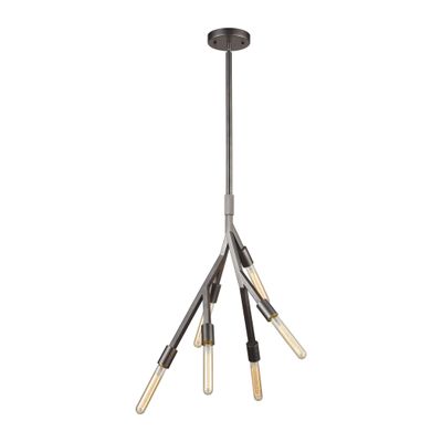 Elk Home 11849/6 Freeform 14'' Wide 6-Light Chandelier in Dark Graphite