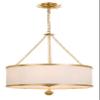 Crystorama Broche 6 Light Antique Gold Chandelier view 1