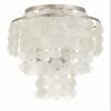 Crystorama Brielle 3 Light Antique Silver Flush Mount view 2