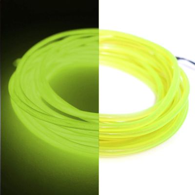 1-Pack 10m/32.8ft Lime Green Neon LED Light Glow EL Wire - 5 mm Thick - EL Wire ONLY - Craft Neon Wire String Light for DIY Project Costume Accessories Cosplay