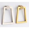PRIMA Decorative - Triangle Ring Pull 2X3X4 - Solid Brass Cabinet Ring Pull, Sand Casted &Hand Finished Kitchen and Cabinet Furniture Pull Handle for Home Dcor and Office Use Satin Nickel view 2