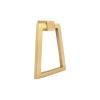 PRIMA Decorative - Triangle Ring Pull 2X3X4 - Solid Brass Cabinet Ring Pull, Sand Casted &Hand Finished Kitchen and Cabinet Furniture Pull Handle for Home Dcor and Office Use Brushed Brass view 1