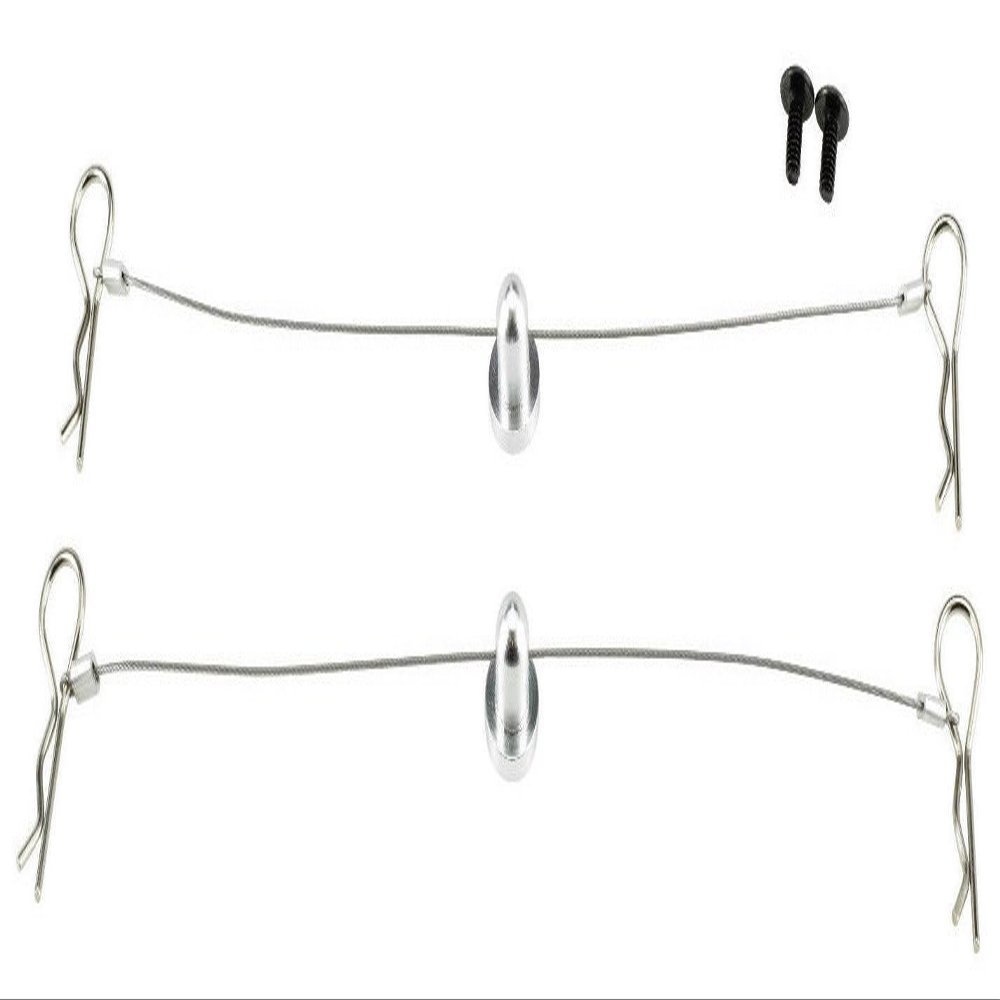Apex RC Products 165mm Body Clip Lanyard Retainer W/Silver Aluminum Mount #4036S