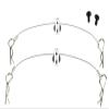 Apex RC Products 100mm Body Clip Lanyard Retainer W/Silver Aluminum Mount #4035S view 1