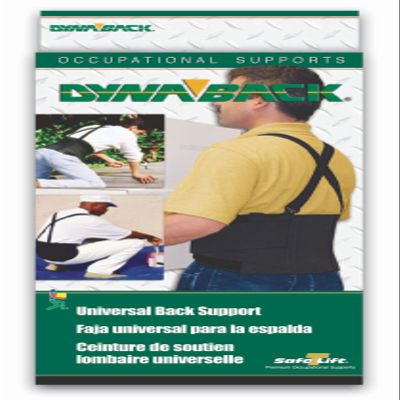 Dyanback Occupational Back Support, Black, Universal Size