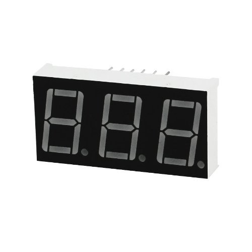 Aexit PCB Board Amplifier Installation 0.56" 3 Digit 12 Pins Common Cathode Red LED Fuses Digital Tube