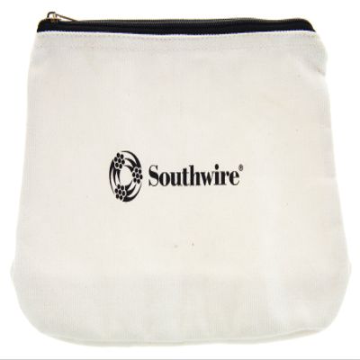 Southwire 12-Inch Canvas Zipper Bag - Durable Heavy-Duty Cotton Canvas Construction - Sturdy Zipper & Compact Storage for Tools & Accessories
