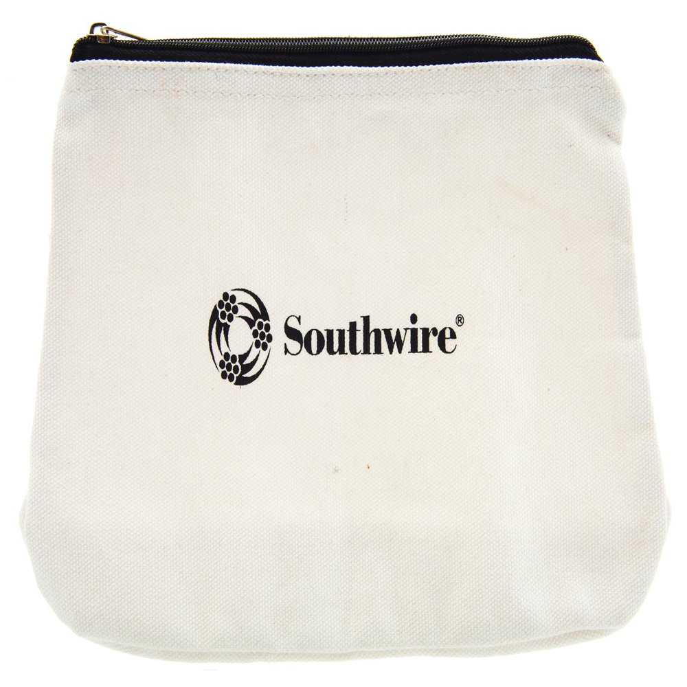 Southwire 12-Inch Canvas Zipper Bag - Durable Heavy-Duty Cotton Canvas Construction - Sturdy Zipper & Compact Storage for Tools & Accessories
