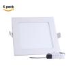 MODOAO 5 Pack 3W LED Panel Light Lamp, Square LED Recessed Downlight Panel Ceiling Lighting with LED Driver, AC85-265V, Hole Size 75MM (3W, Cool White) view 2