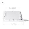 MODOAO 5 Pack 3W LED Panel Light Lamp, Square LED Recessed Downlight Panel Ceiling Lighting with LED Driver, AC85-265V, Hole Size 75MM (3W, Cool White) view 4