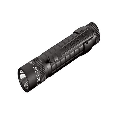 MagLite MAG-TAC 2-Cell CR123 LED Tactical Flashlight  Water-Resistant, QuickClick Modes Plain Bezel  Black