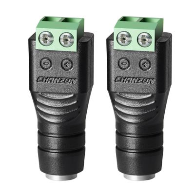 CHANZON Female 10 Pcs 12V 5.5mm x 2.1mm DC Power Jack Connector 24V Socket for Led Light Strip CCTV Security Camera Cable Wire Ends Plug Barrel Adapter