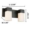 EGLO 2 Light Bath Vanity Light view 3