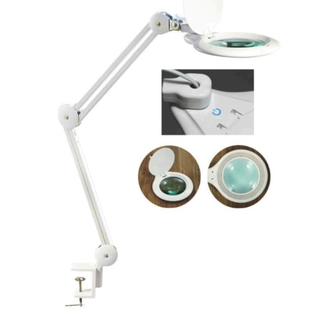 S&Dent TUV CE Approved Dental Laboratory Magnifying Glass Dental Workstation Lamp Table Reading Lamp