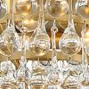 Crystorama Calypso 3 Light Crystal Teardrop Vibrant Gold Flush Mount view 2