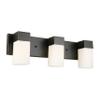 EGLO Ciara Spring 22" Traditional 3-Light Vanity Light Frosted Glass Damp Certificated Wall Sconce Bathroom Dimmable LED Mirror Lighting Fixture, Oil Rubbed Bronze view 1