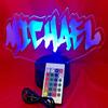 MIRROR MANIA Name Light Up Lamp Any Name Shape Lamp LED Personalized Create Your Own Name in Graffiti Table Lamp LED - It's Wow, with Remote 16 Color Options, Dimmer, Free Engraving, Great Gift view 1
