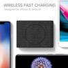 iOttie iON Wireless Mini Fast Charging Pad || Qi-Certified Charger 7.5W for iPhone XS Max R 8 Plus 10W for Samsung Galaxy S10 E S9 S8 Plus Edge, Note 9 | AC Adapter NOT Included | Charcoal view 2