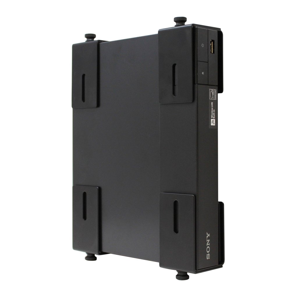 HumanCentric Adjustable Device Wall Mount, Cable Box and Modem Bracket, Adjustable Wall Adapter for Small and Wide or Narrow Devices Like Cable Boxes, Modems, DVD Players on The Wall Behind TV