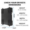 HumanCentric Adjustable Device Wall Mount, Cable Box and Modem Bracket, Adjustable Wall Adapter for Small and Wide or Narrow Devices Like Cable Boxes, Modems, DVD Players on The Wall Behind TV view 3