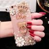 Top Quality Luxury-Bling-Diamond-Pearl-Cell-Phone-Cases-for-IPhone-X-8-plus-8-7-plus-7 view 2