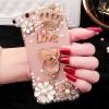 Top Quality Luxury-Bling-Diamond-Pearl-Cell-Phone-Cases-for-IPhone-X-8-plus-8-7-plus-7 view 3
