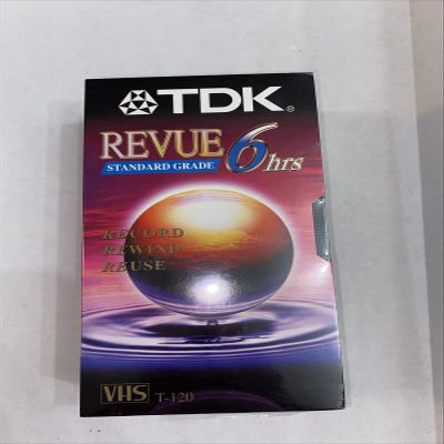 TDK Revue Standard Grade VHS Tapes 6 Hours