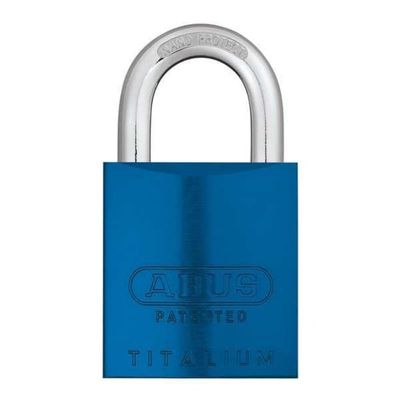 ABUS 83AL-IC/40 S2 SFIC Small Format Interchangeable Core Aluminum Rekeyable Padlock w/o core with 1.5-Inch Shackle, Blue