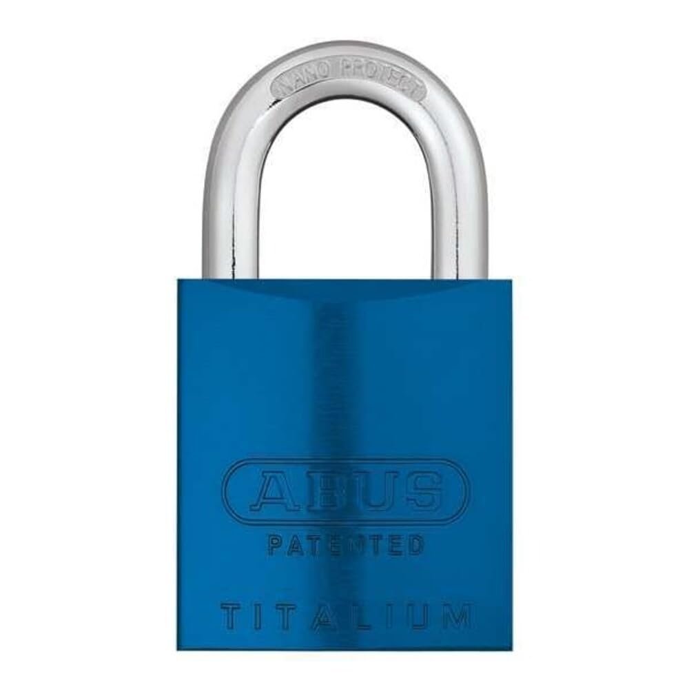 ABUS 83AL-IC/40 S2 SFIC Small Format Interchangeable Core Aluminum Rekeyable Padlock w/o core with 1.5-Inch Shackle, Blue