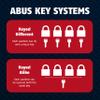 ABUS 83WP-IB/53 Submariner Schlage Rekeyable Chrome Plated Brass Padlock view 3