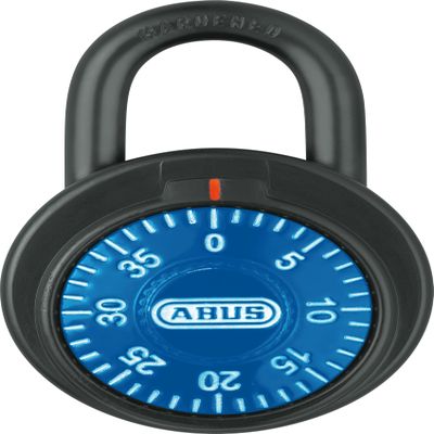 ABUS 78/50 Combination Padlock for Gym, Locker, School, 9/32 inch (7.14mm) Shackle Diameter (Blue, 1)