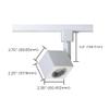 Nuvo Lighting TH463 Transitional One Light Track Head in White Finish, 5.19 inches view 3