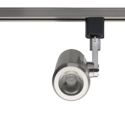 Nuvo TH457 One Light Track Head, Pwt, Nckl, B/S, Slvr