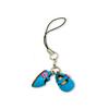 First shoes blue Leather mobile/Cellphone Charm VANCA CRAFT-Collectible Cute Mascot Made in Japan view 1